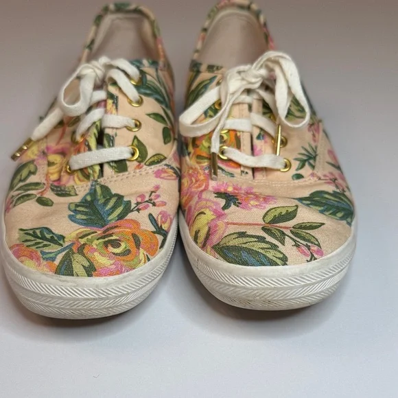 Rifle Paper Co. x Keds Floral Canvas Sneakers Women’s Size 7.5 - Picture 2 of 6